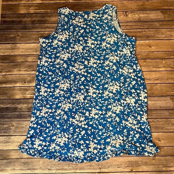 Draper James Blue Floral Tank Dress, Size XXL/XXXL - Picture 6 of 7